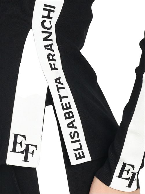 Maglia nera in viscosa Elisabetta Franchi | MK03S56E2EF3
